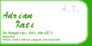 adrian kati business card